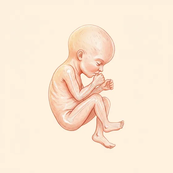 Baby in Schwangerschaftswoche 15