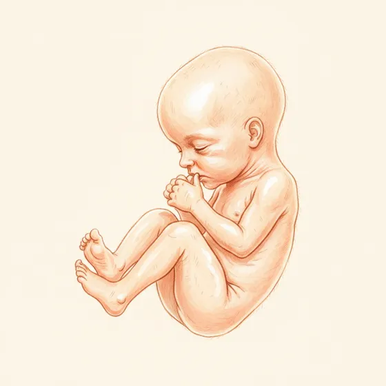 Baby in Schwangerschaftswoche 19