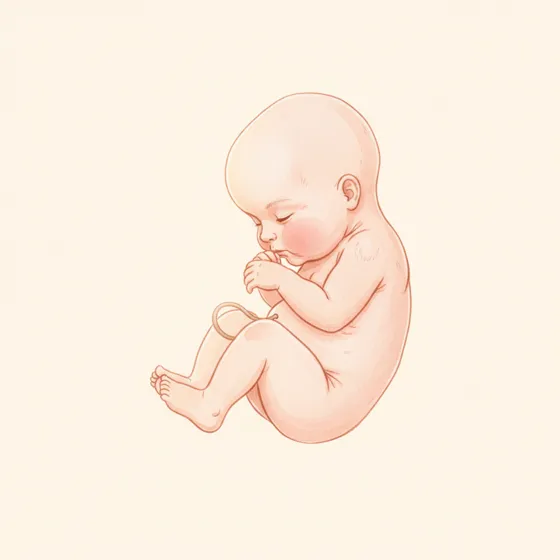 Baby in Schwangerschaftswoche 33