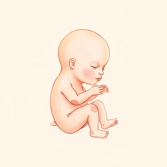Baby in Schwangerschaftswoche 8